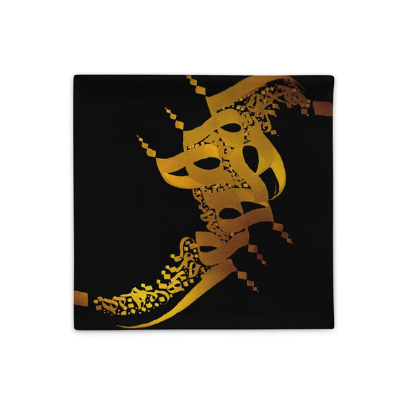 HOO PERSIAN CALLIGRAPHY GOLDEN PILLOW - THECYRUS